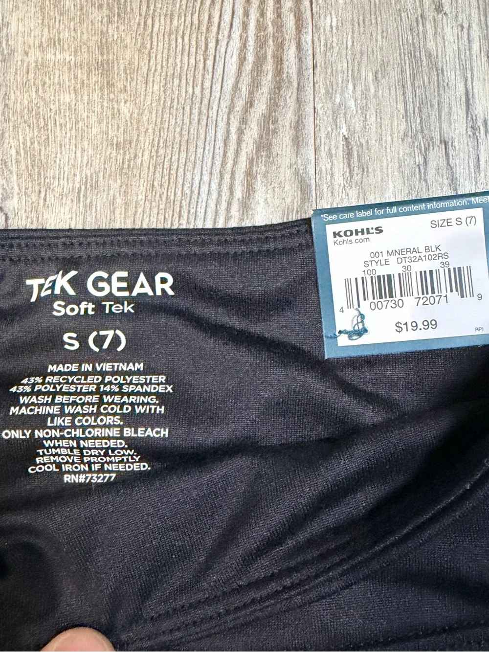 tek gear Black Girls Performance Leggings with Side Pocket
